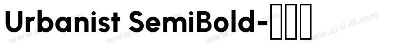 Urbanist SemiBold字体转换 Urbanist SemiBold字体转换